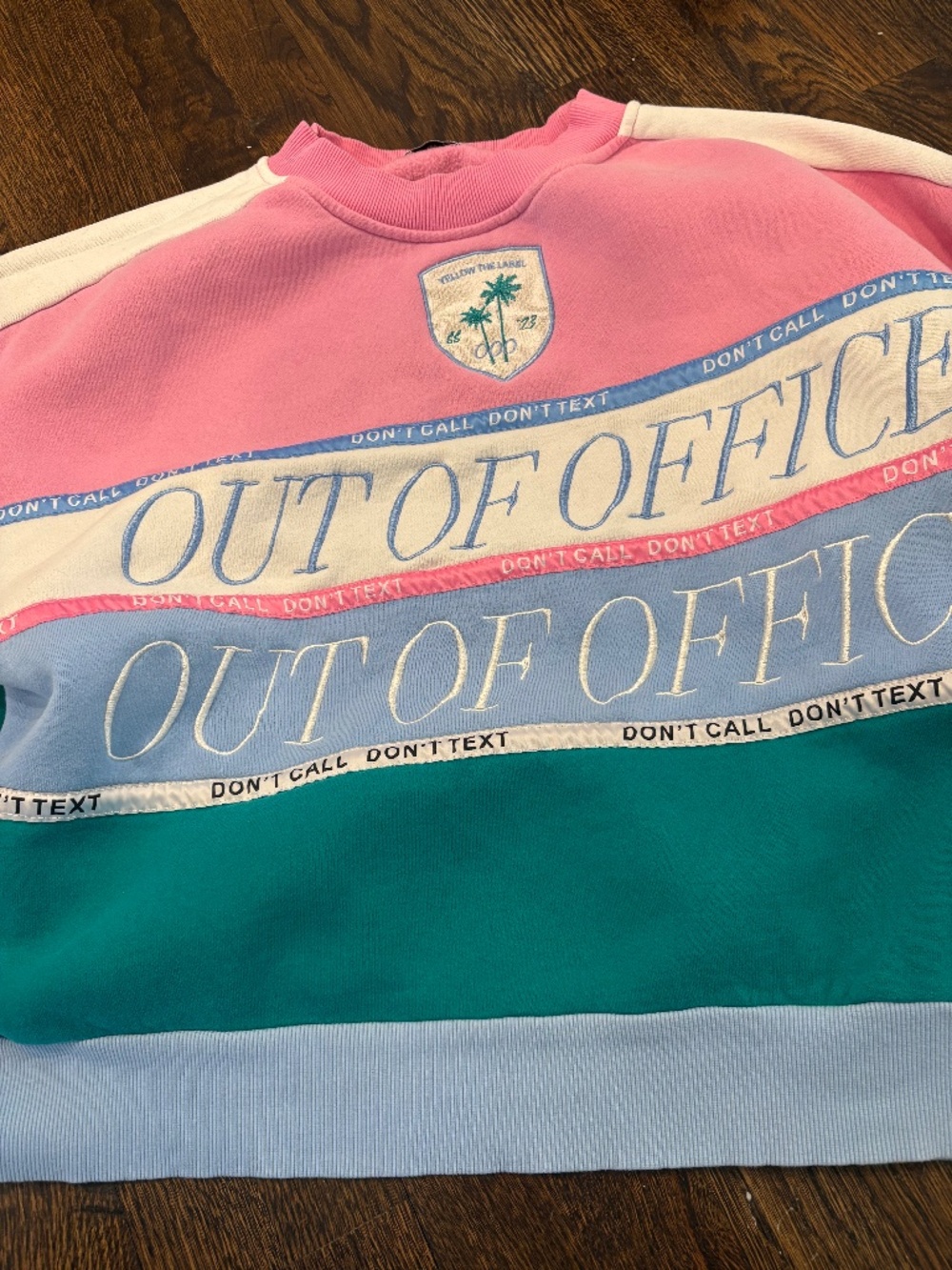 Yellow the Label OOO sweatshirt